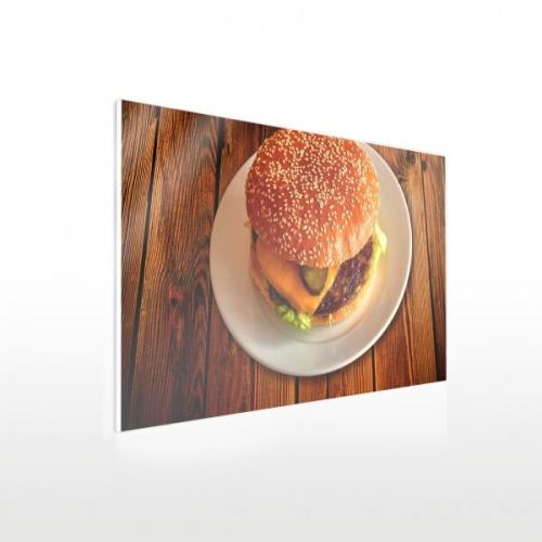 Fotodruck auf Acryl im Burger Fastfood